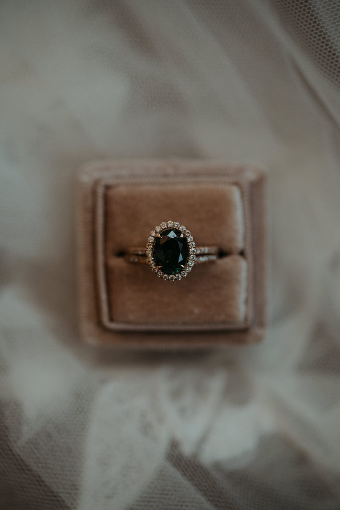 Emerald wedding ring