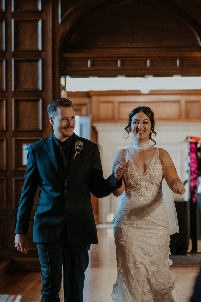 Bride and groom portraits at Laurel Hall wedding venue in Indiana Marion County