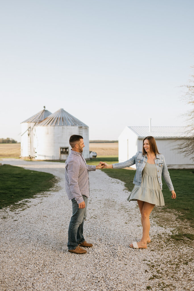 Romantic couples session in Indiana