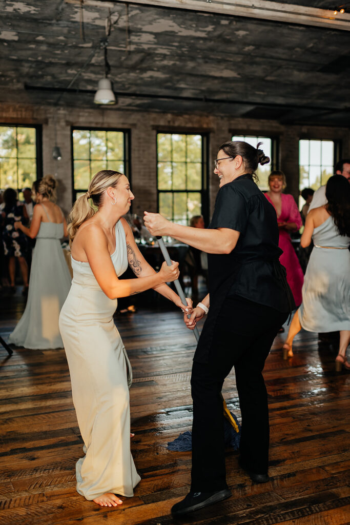 Open dancing during Michigan wedding reception