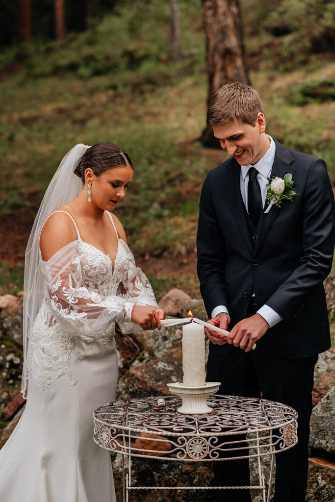 Estes Park elopement ceremony 