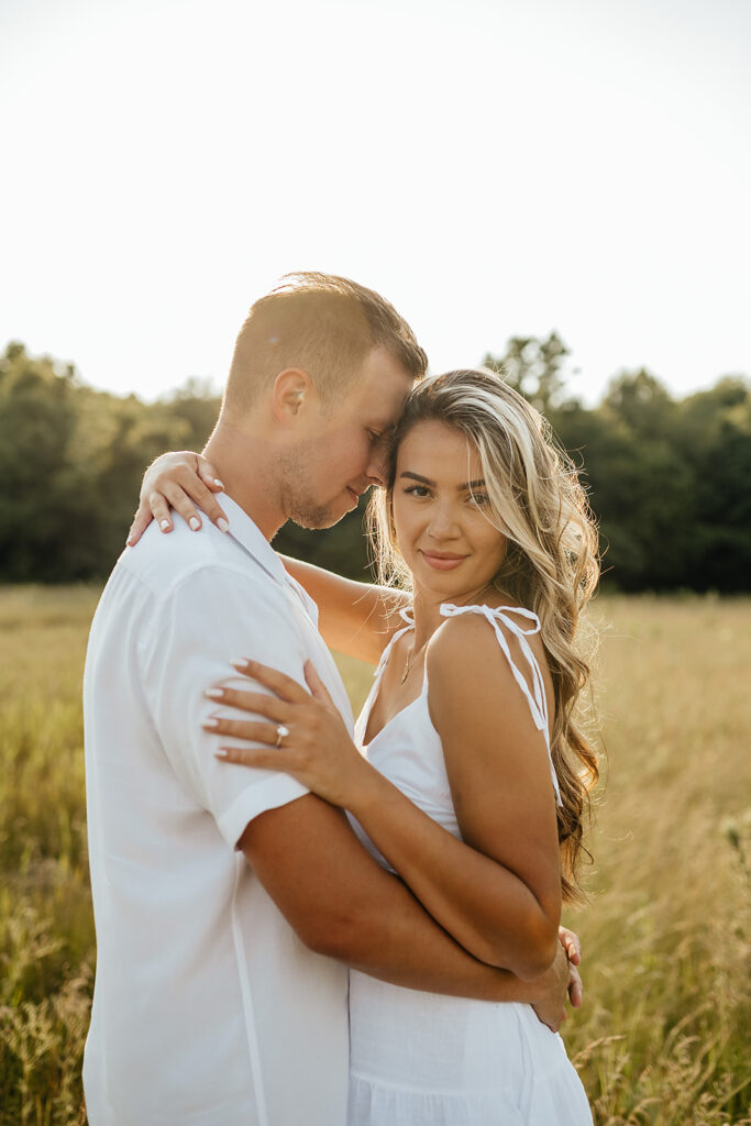 intimate and romantic engagement session