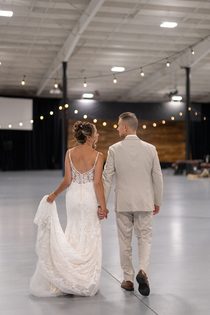 Bride and grooms Kruse Plaza wedding portraits in the Hangar