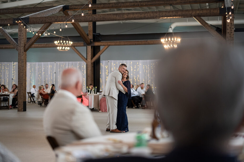 Groom dancing with his mother