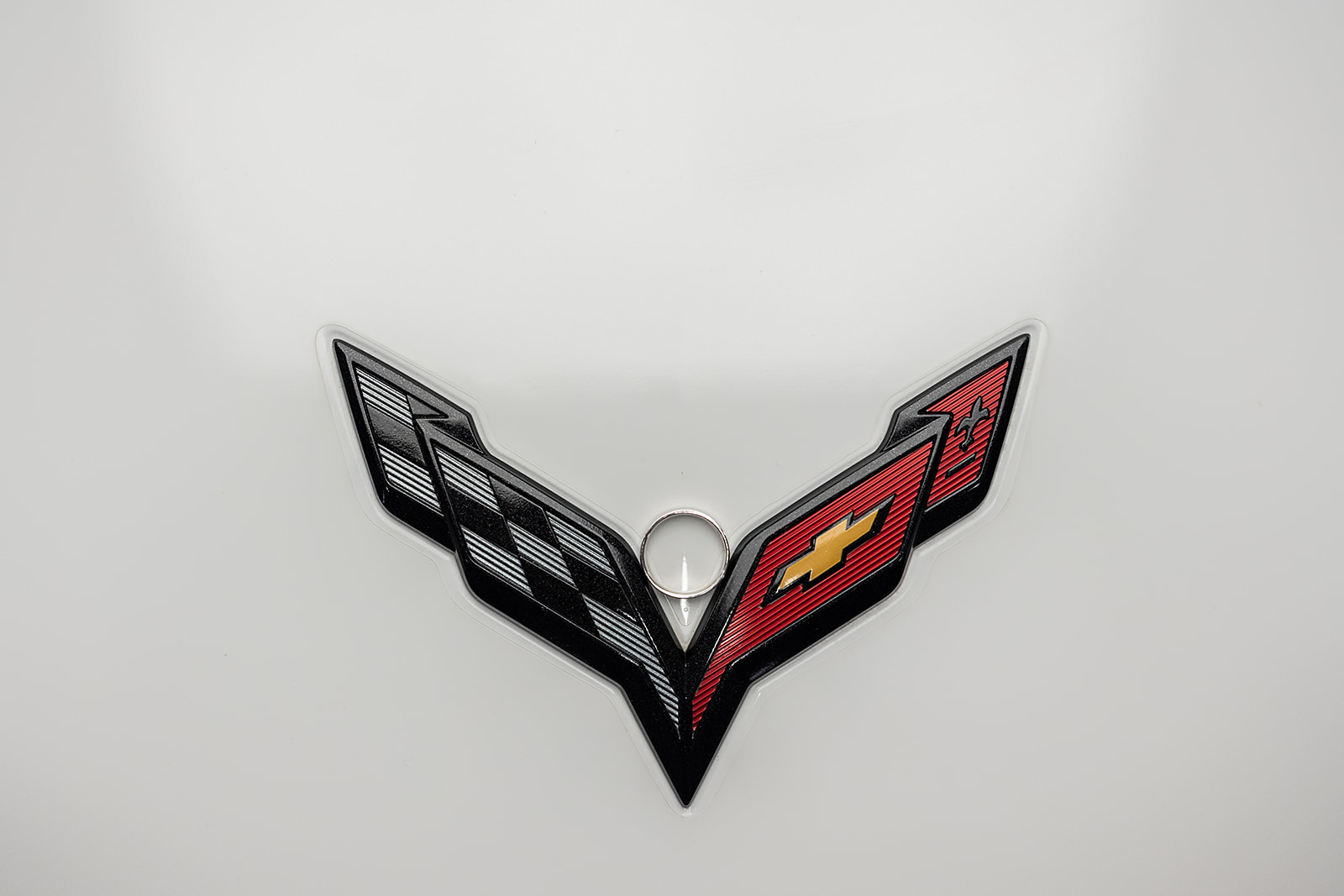 Grooms ring in the corvette symbol