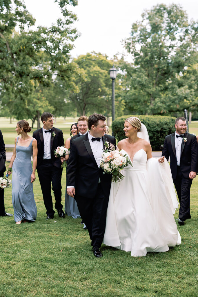 Full wedding party photos from a River Forest Country Club wedding in Chicago