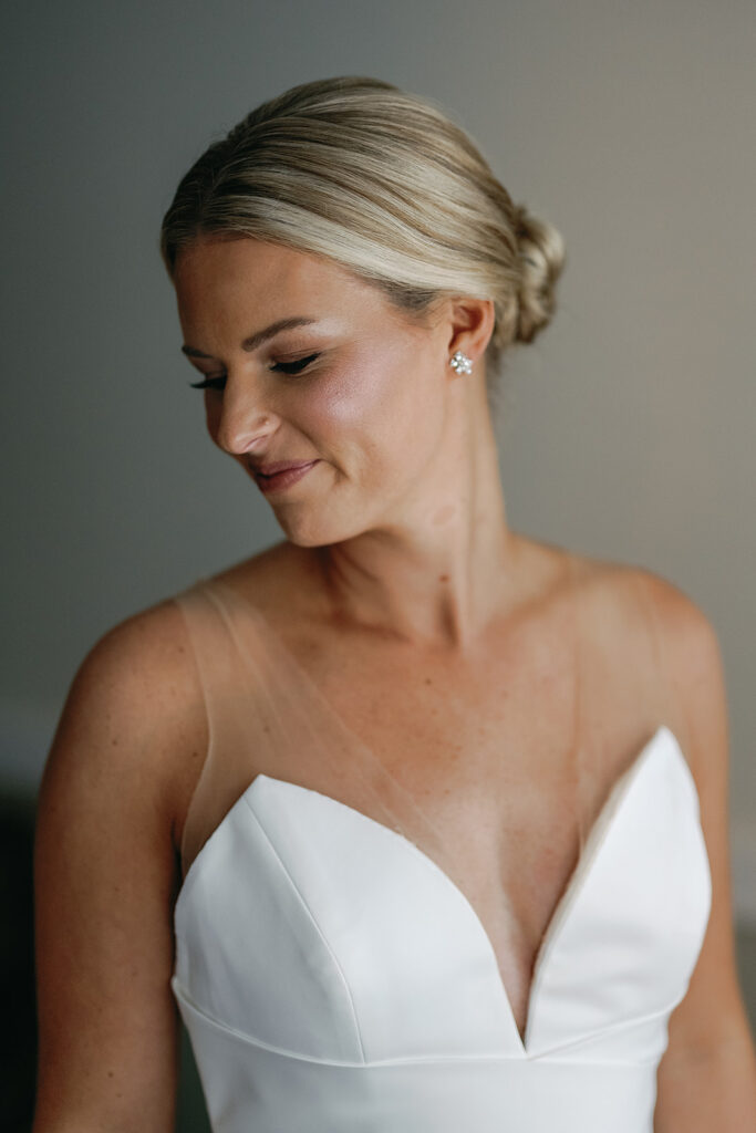 Indoor bridal portraits from a Chicago wedding