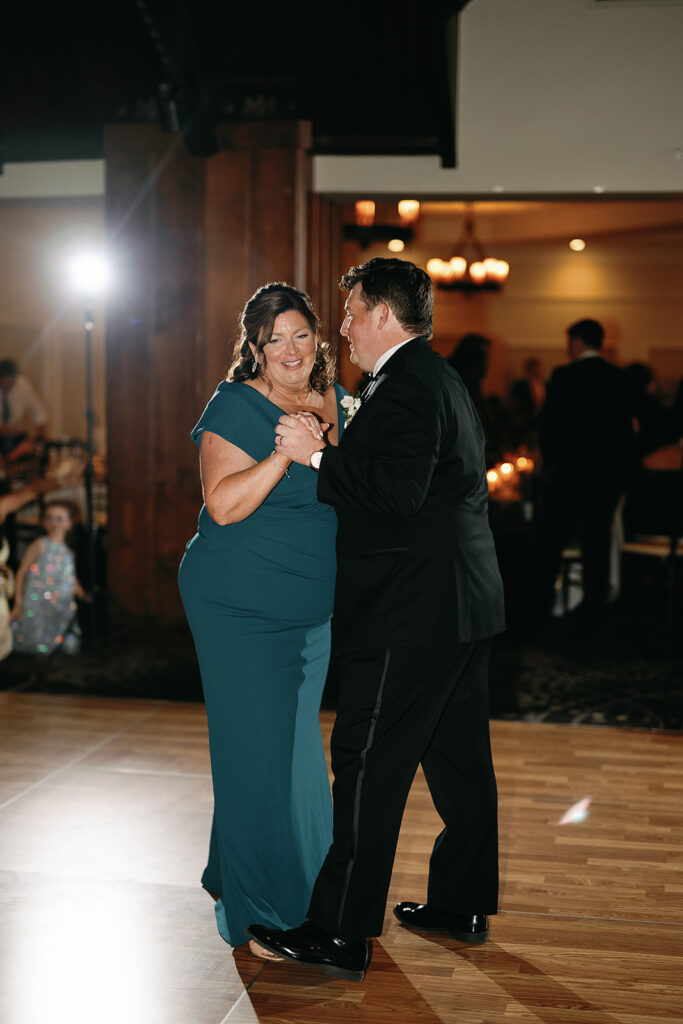 Groom dancing with his mother