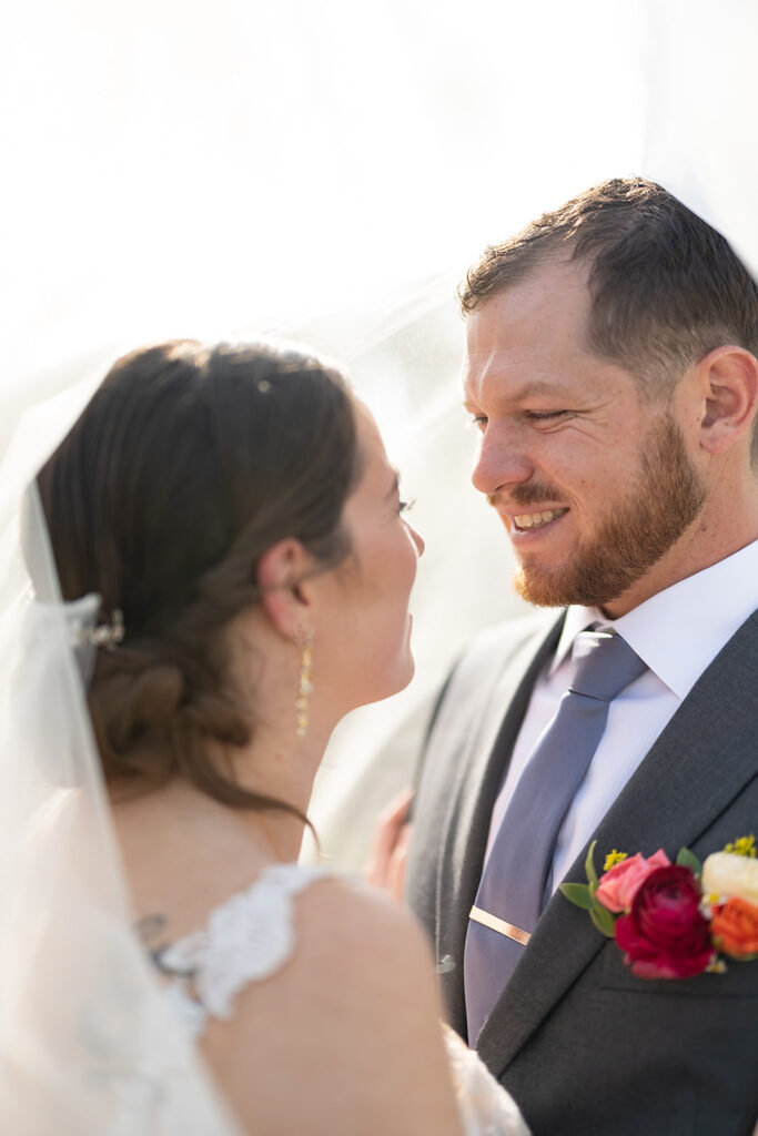 Outdoor bride and grooms portraits from a Chicago wedding