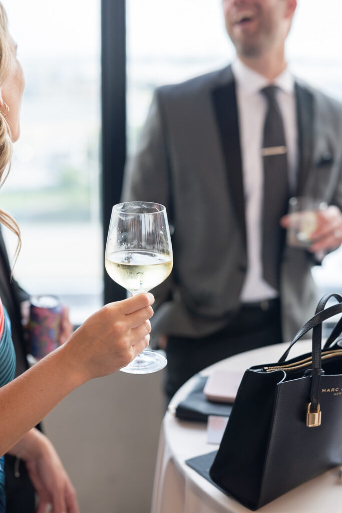 Guests enjoying cocktail hour