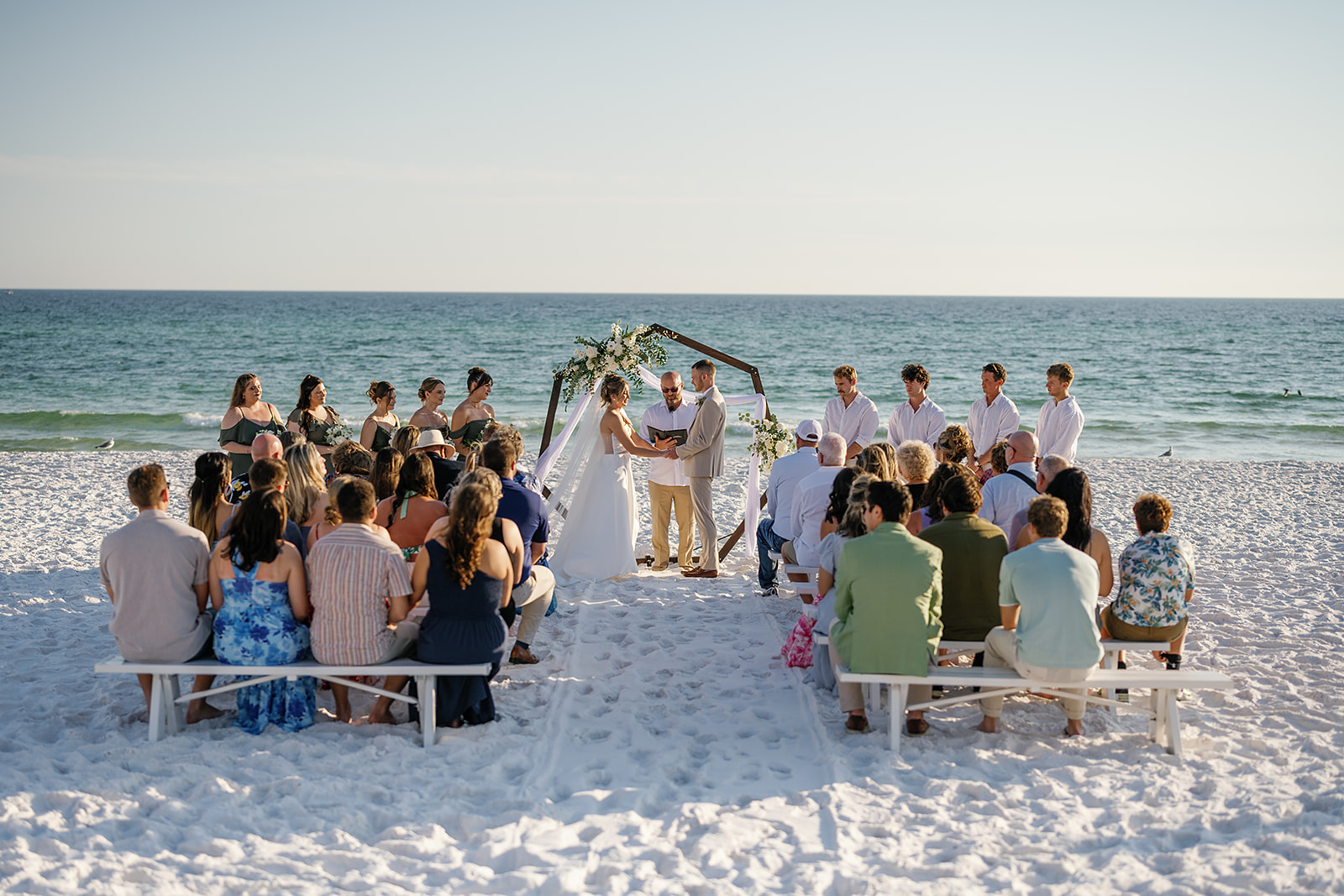 Intimate Destin Florida beach wedding ceremony