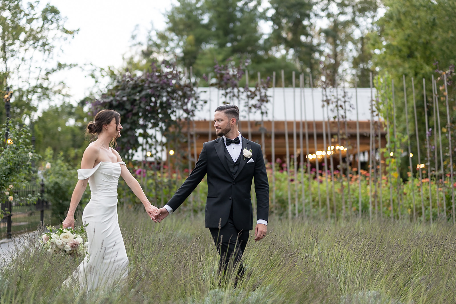 Outdoor bride and grooms Artisan Acres Estate wedding portraits