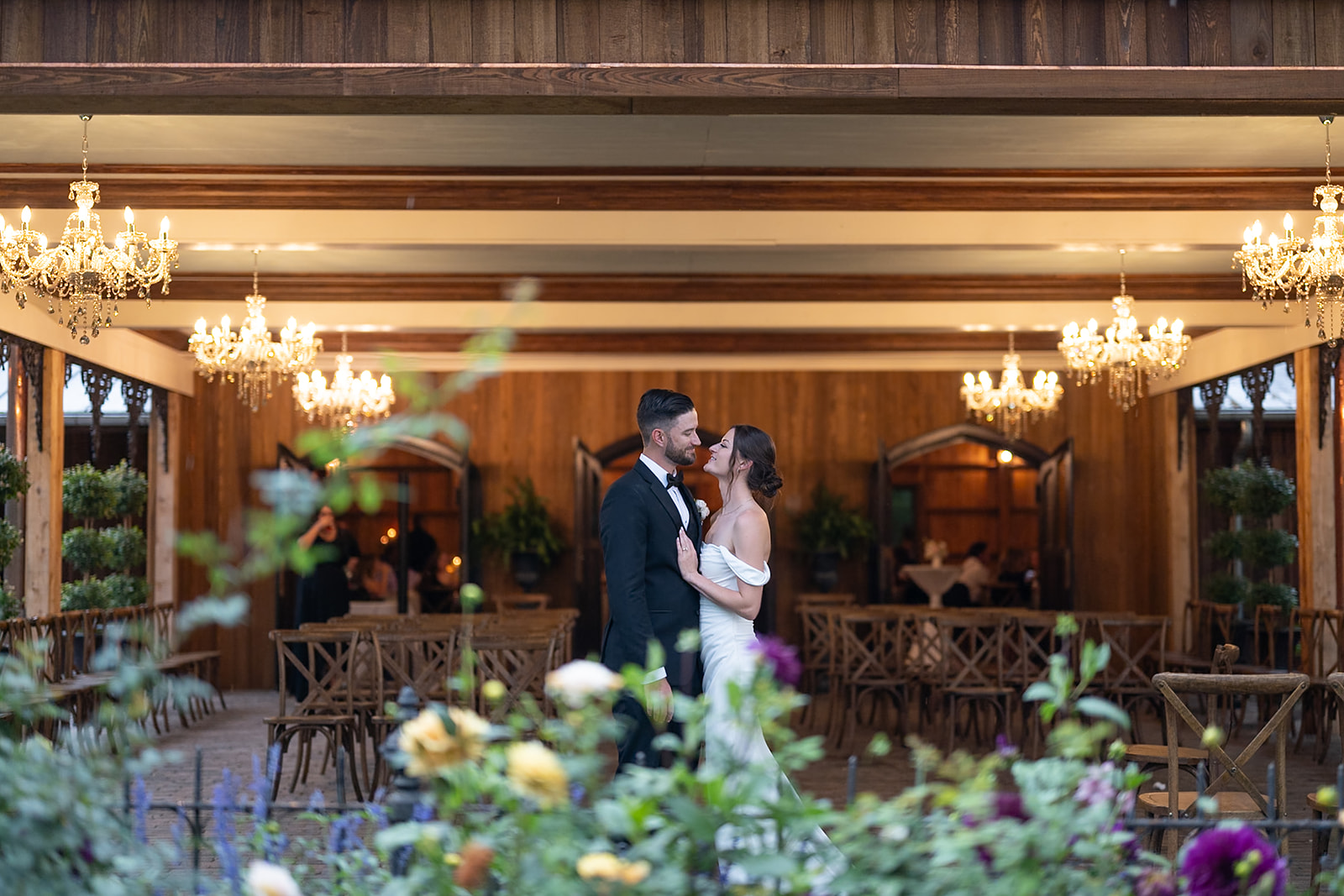 Bride and grooms portraits from an Artisan Acres Estate wedding in Noblesville, Indiana