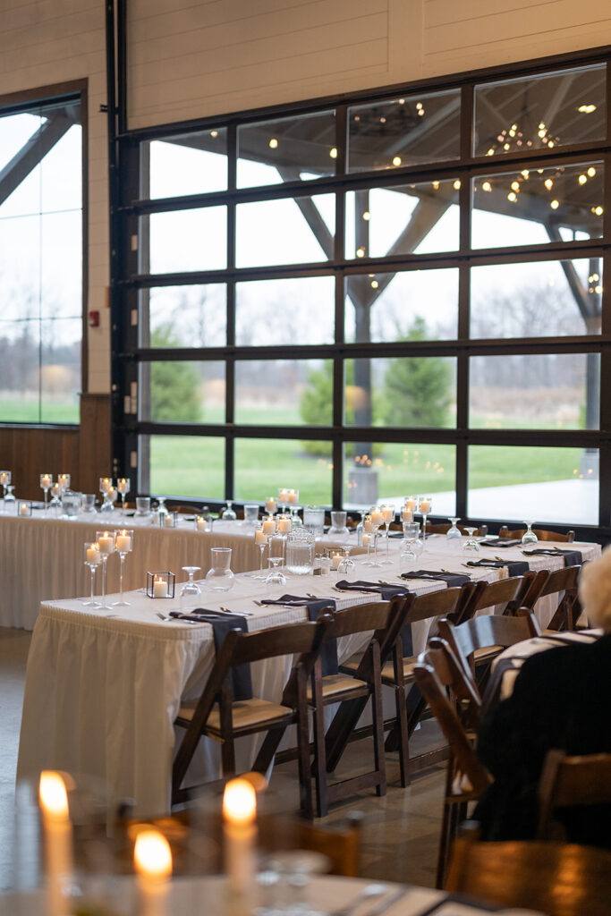 Indoor Union 12 wedding reception in Fort Wayne, Indiana