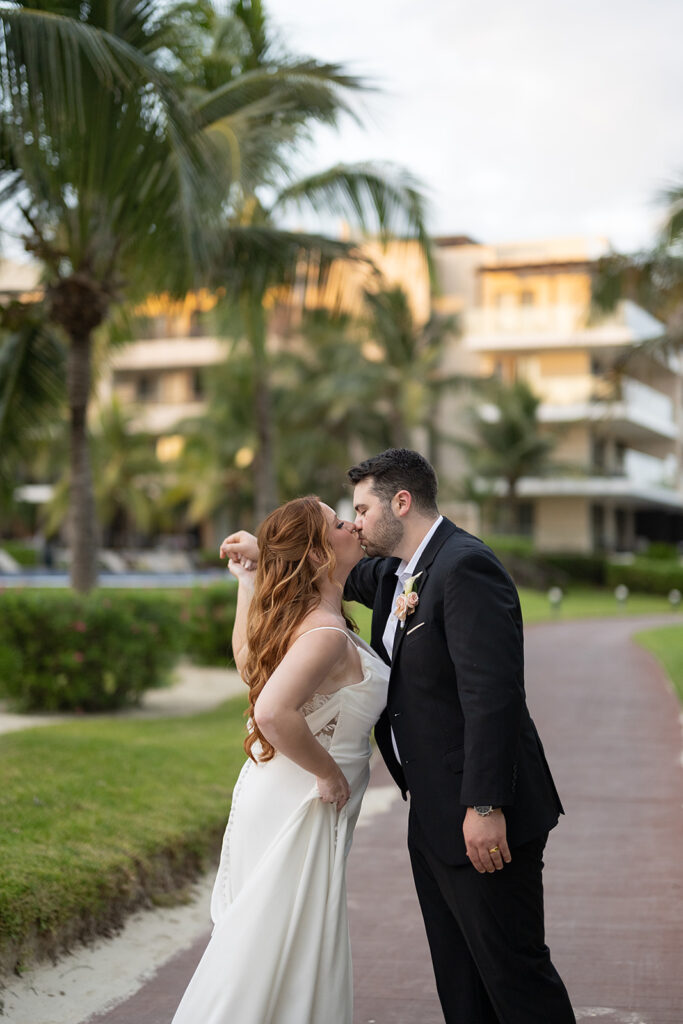Bride and grooms Royalton Riviera Cancun wedding photos