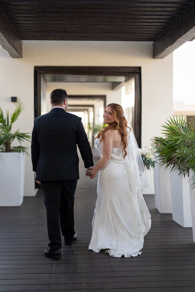 Bride and groom portraits at Royalton Riviera Cancun