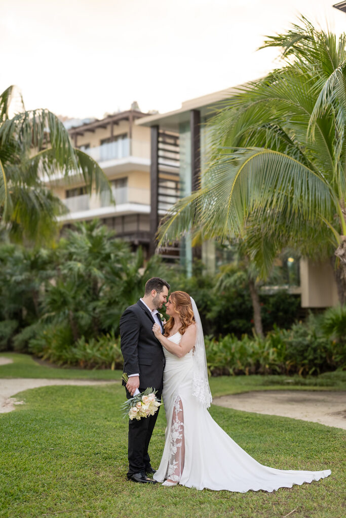 Bride and grooms Royalton Riviera Cancun wedding photos