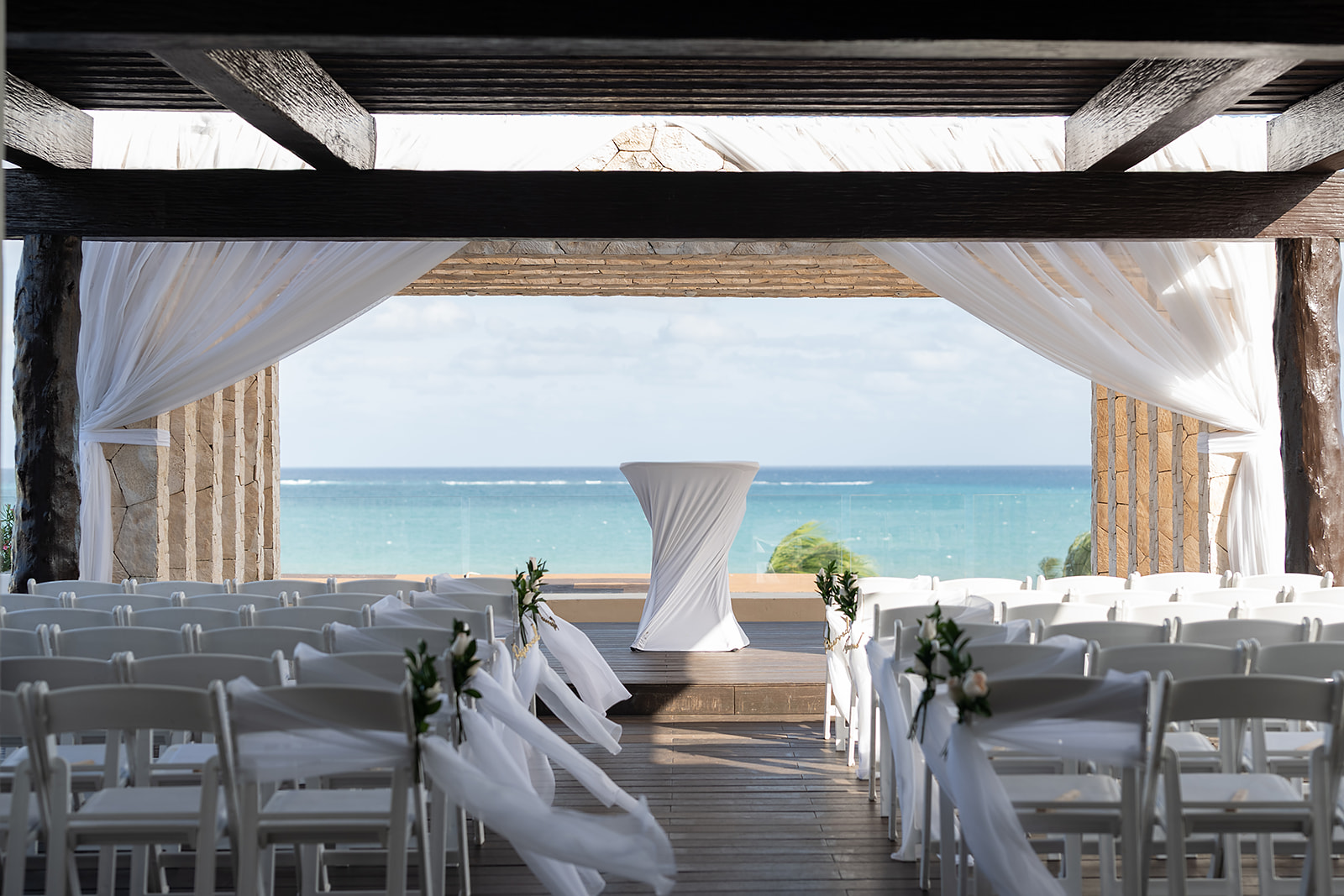 Sky Wedding Ceremony at Hideaway at Royalton Riviera Cancun