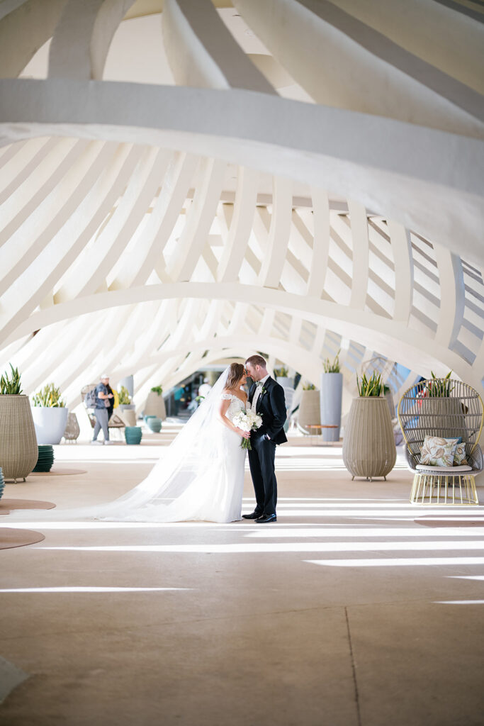 Bride and grooms portraits from their Grand Palladium Costa Mujeres wedding