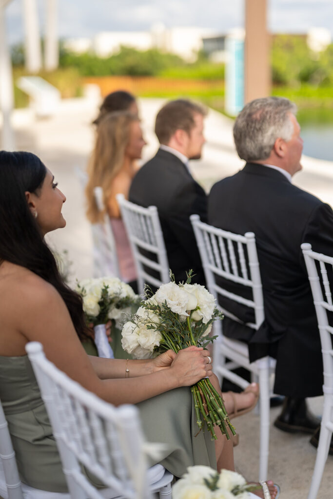 Guests watching the ceremony