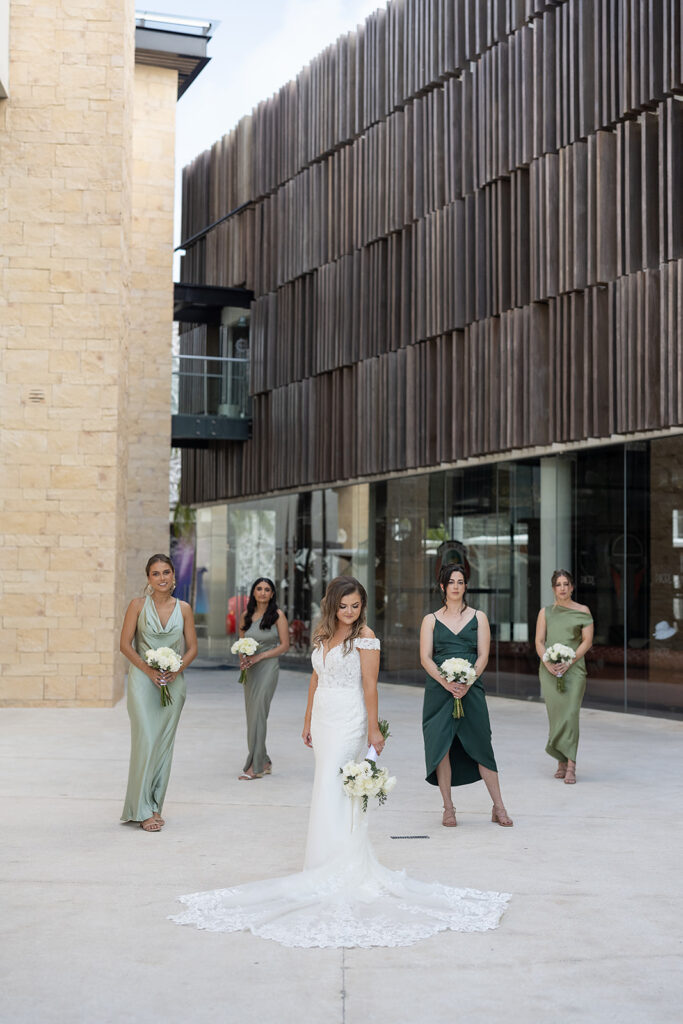 Bride and bridesmaids photos from a Grand Palladium Costa Mujeres wedding