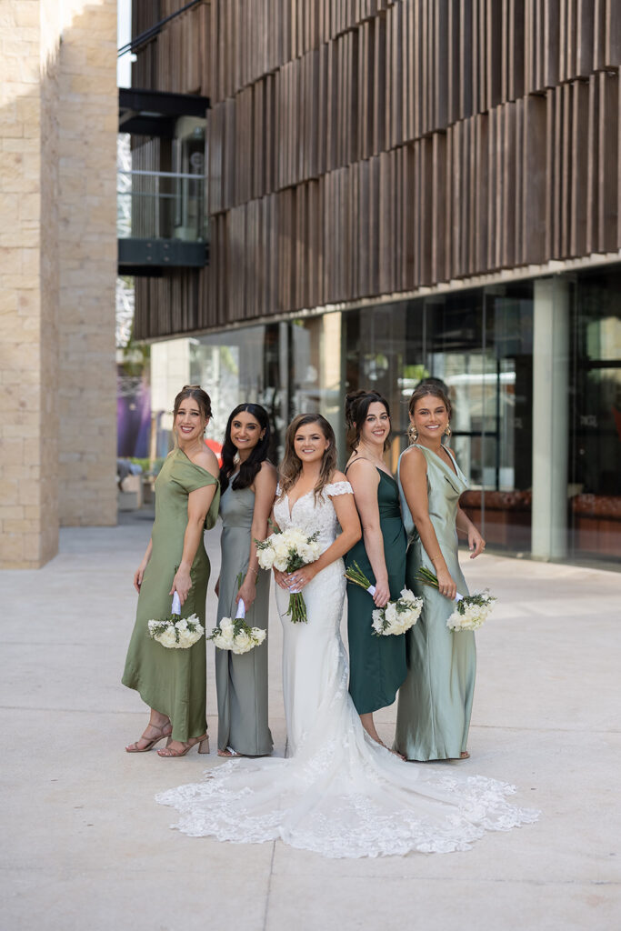 Bride and bridesmaids photos from a Grand Palladium Costa Mujeres wedding