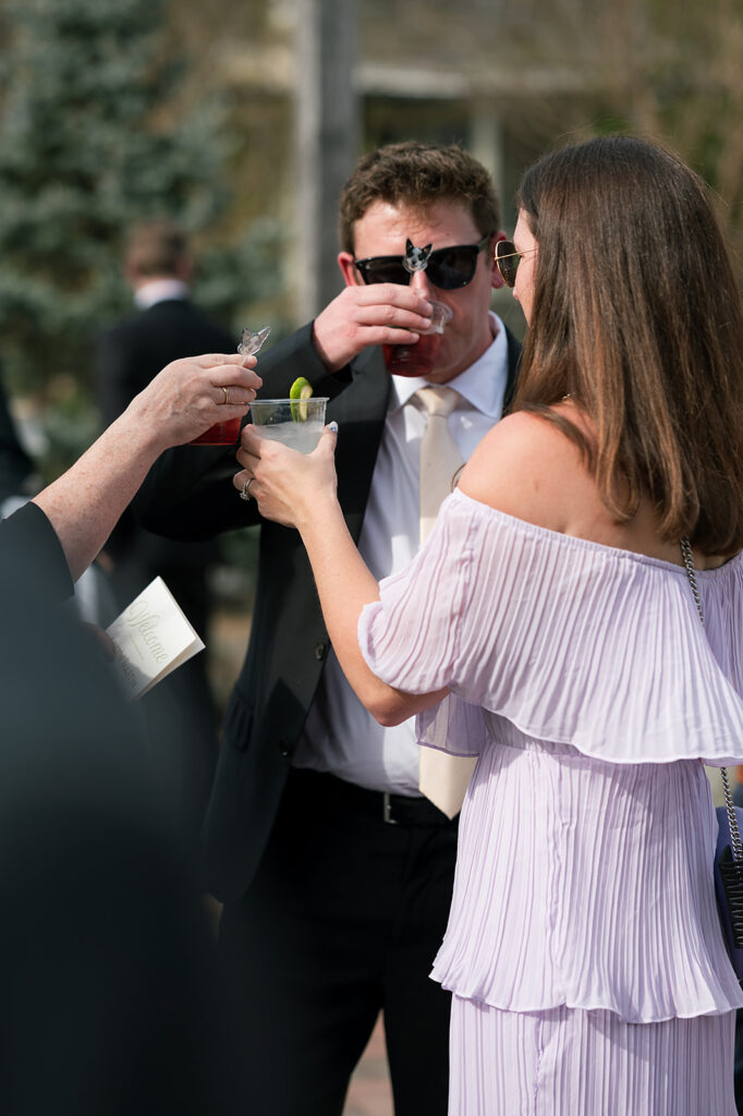 Guests enjoying cocktail hour