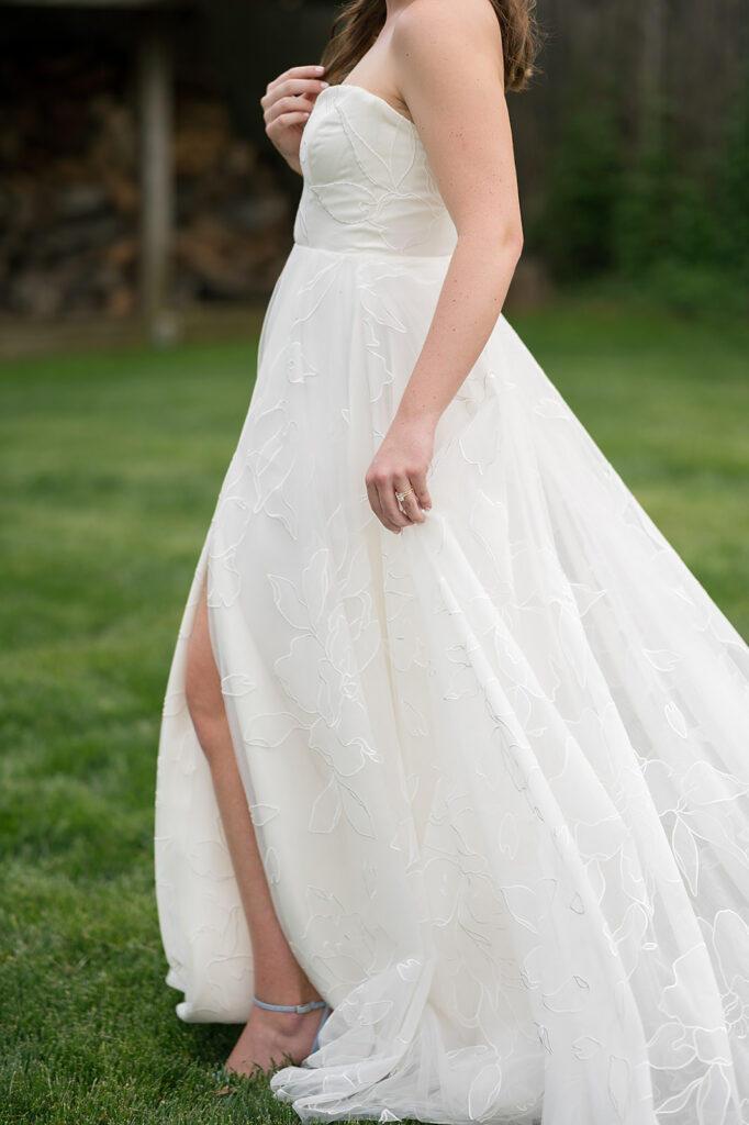 Outdoor bridal portraits from an Asheville wedding at The Bunn House