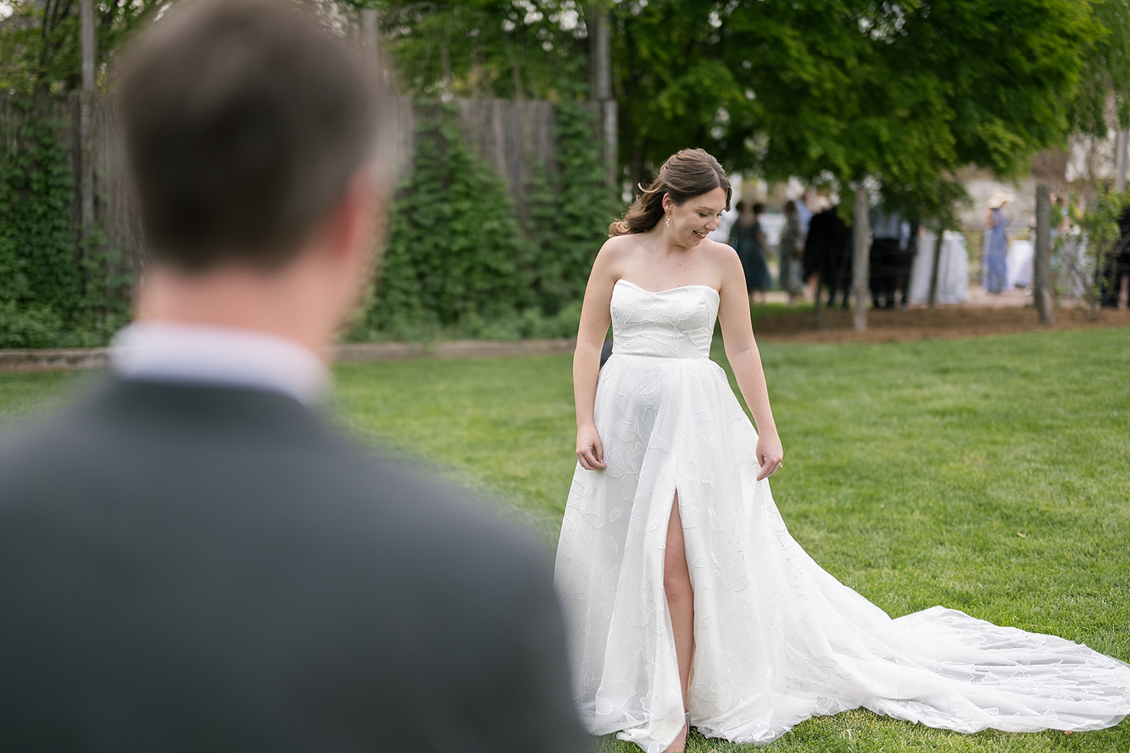 Editorial wedding portraits from an Asheville micro wedding at The Bunn House