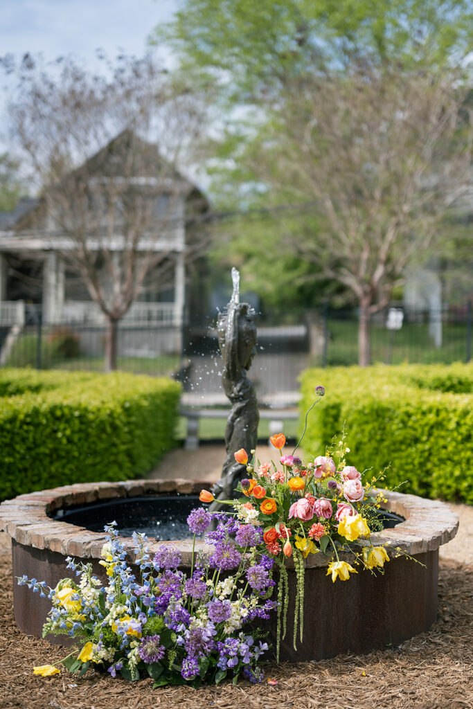 Spring florals at The Bunn House in Asheville, NC