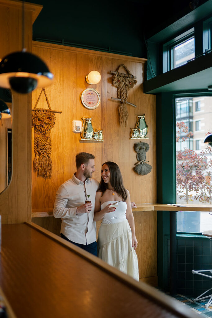 Couple posing at Jane Jane - a Washington DC cocktail bar