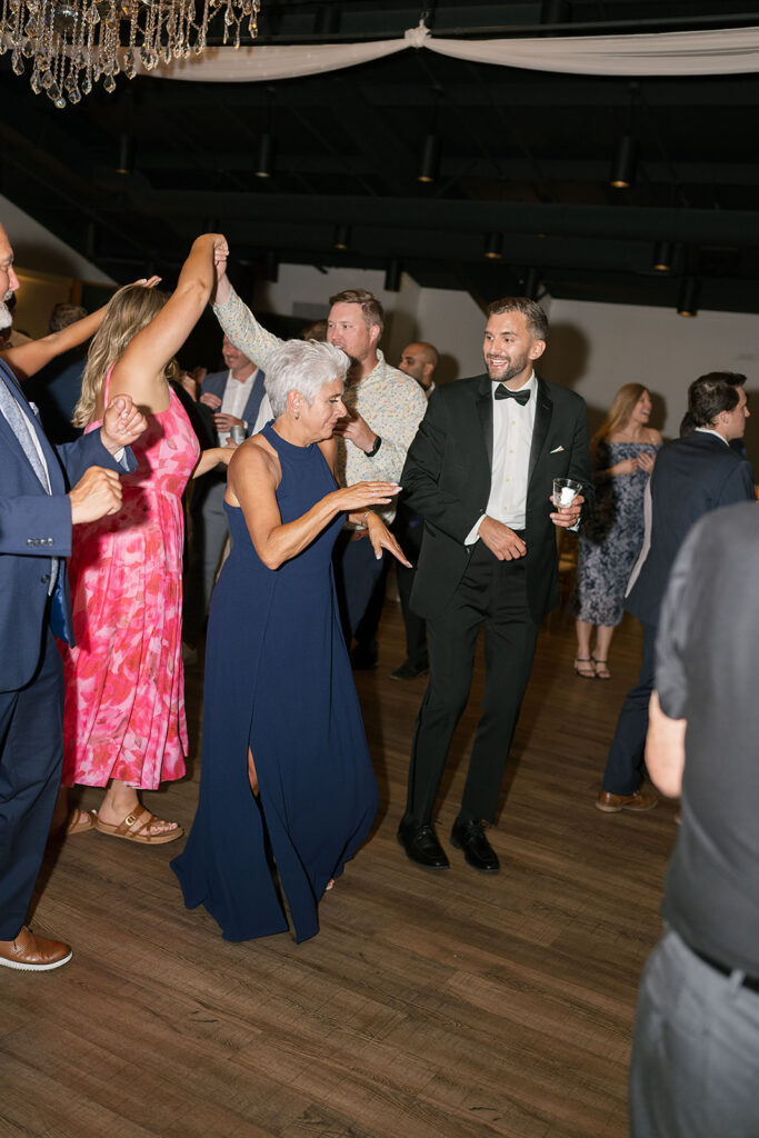 Groom and his mother on the dance floor